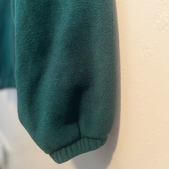 Vintage Green Bay Packers Green Fleece Quarter Zip Pullover w/Embroidered Logo M - Picture 14 of 16
